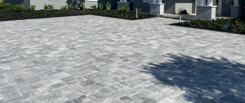 New pavers installed at Bartow, FL home.